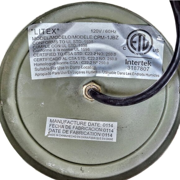 Mid 20th Century Leaded Red, Amber, & Slag‎ Glass Hanging Pendant Lamp - Picture 7 of 10